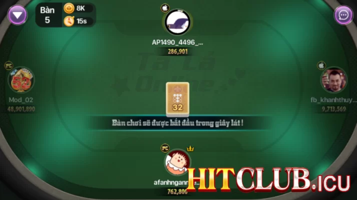 Tính tiền bài phỏm tại Hit Club