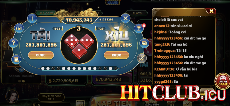 Tổng quan về tài xỉu Hit Club